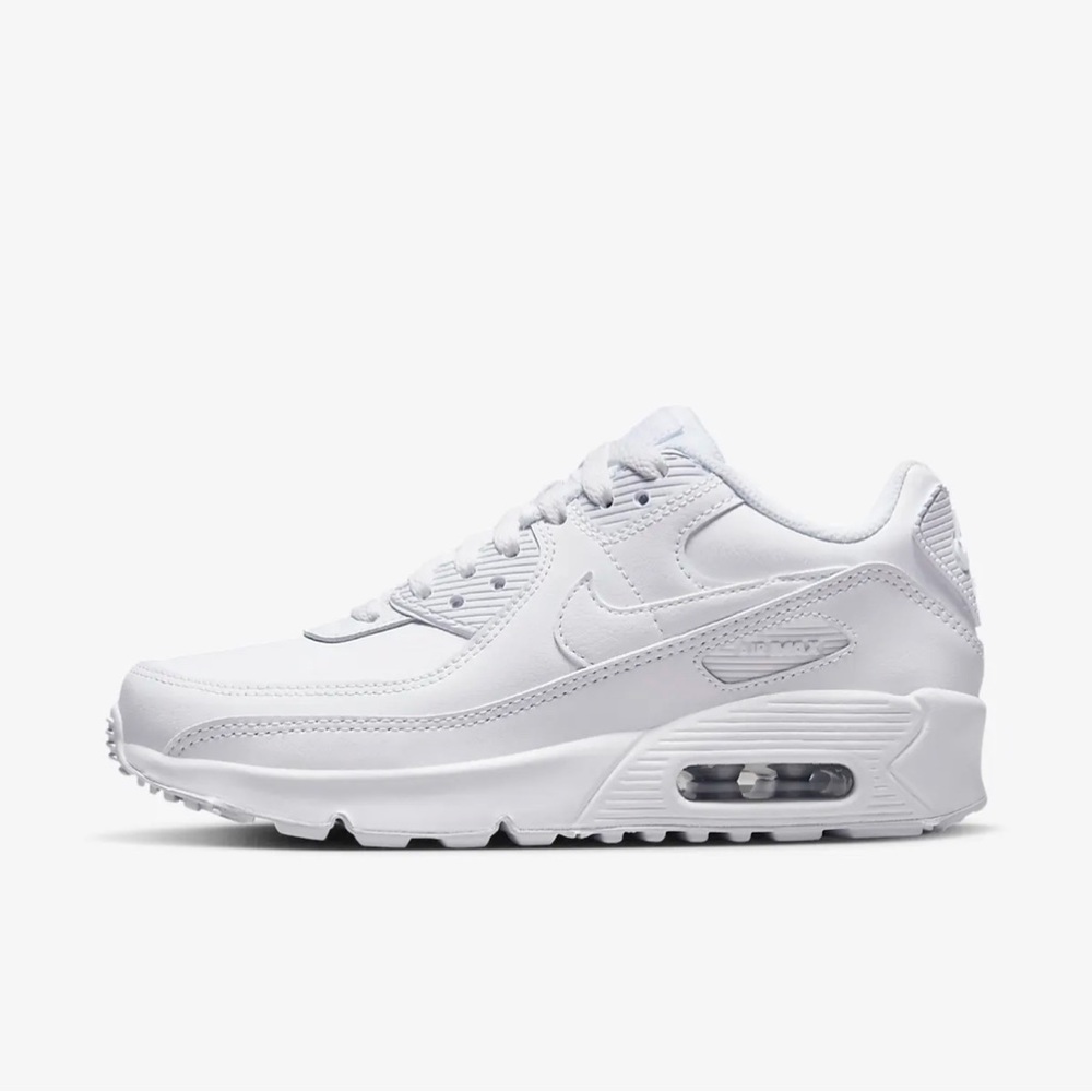 NIKE AIR MAX 90s BIG KIDS SIZE 5Y! WHITE!!